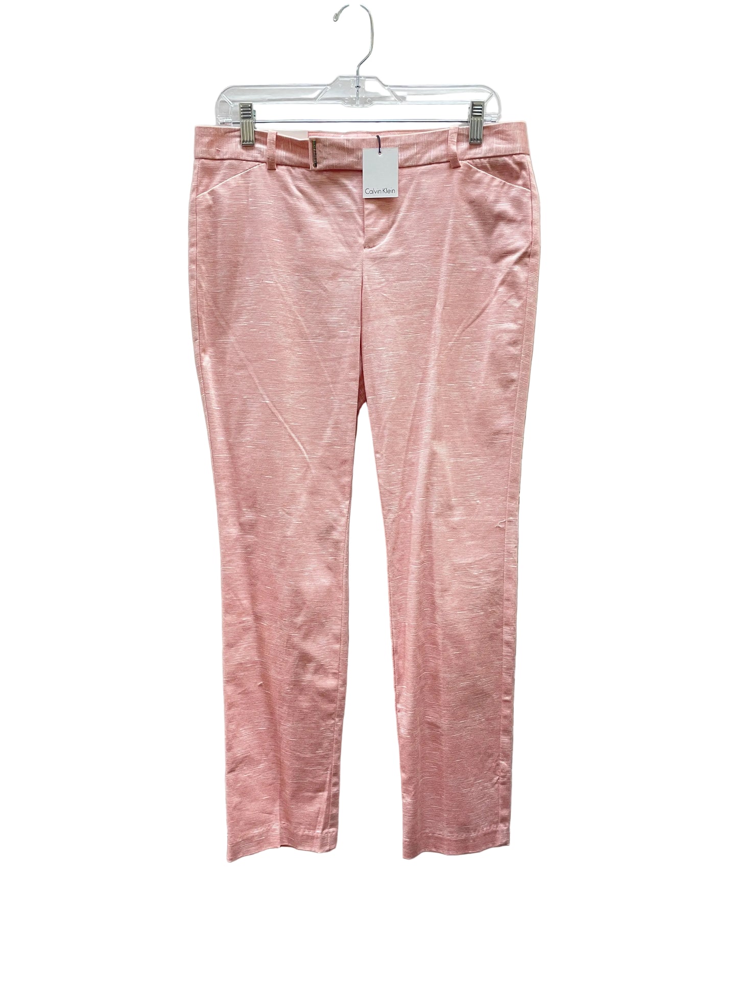 Pants Cropped By Calvin Klein In Pink, Size:6