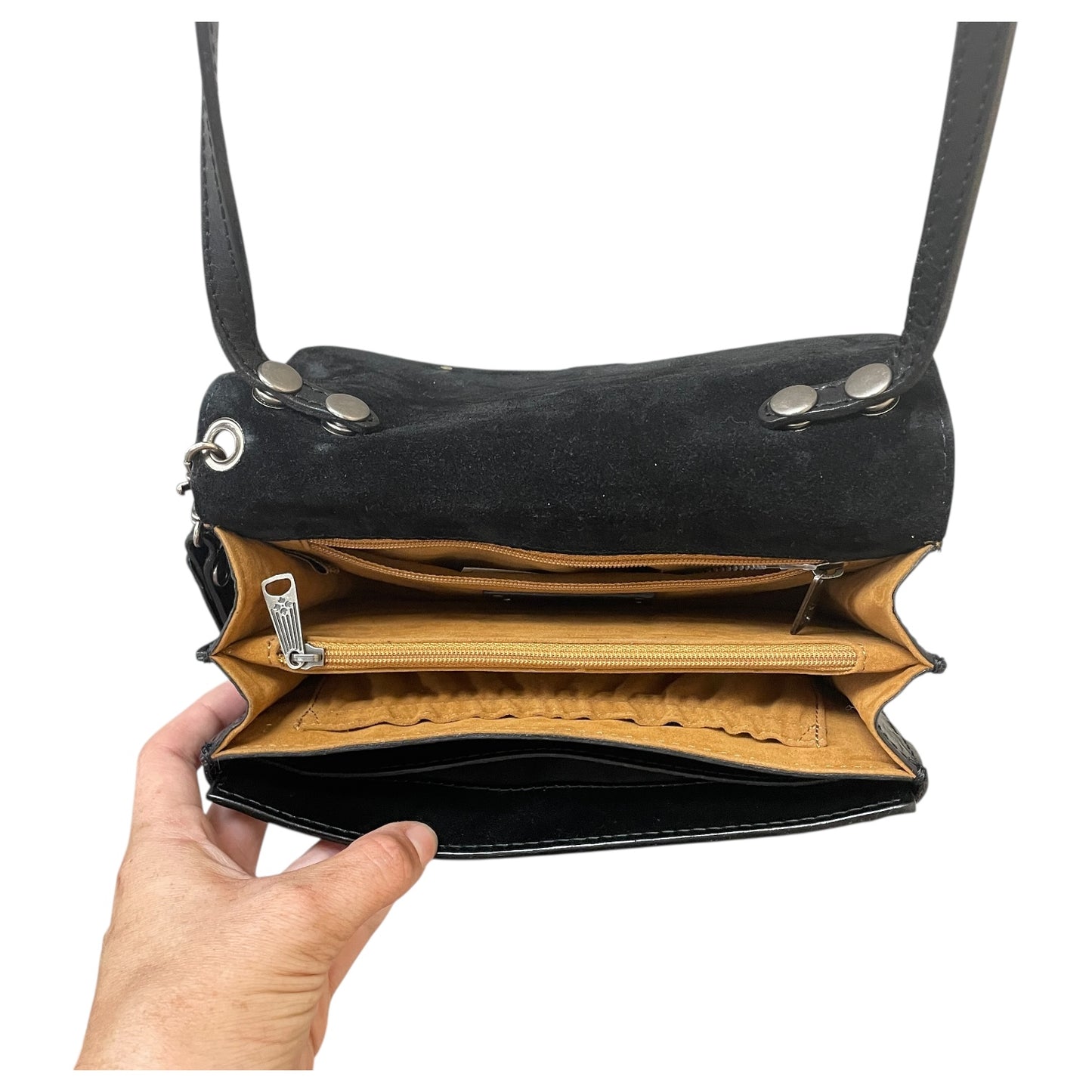 Crossbody Designer By Patricia Nash In Black, Size:Medium