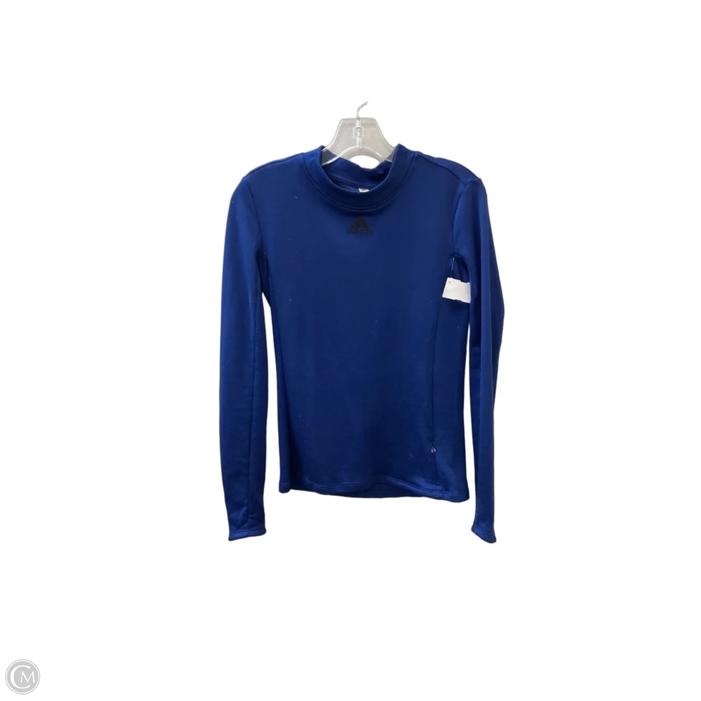 Athletic Top Long Sleeve Crewneck By Adidas In Blue, Size: S