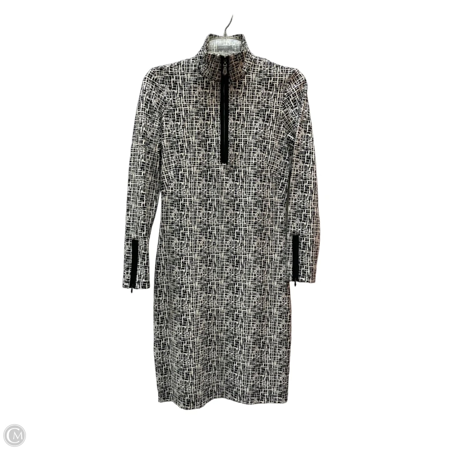 Dress Casual Short By J Mclaughlin In Black & Cream, Size: S