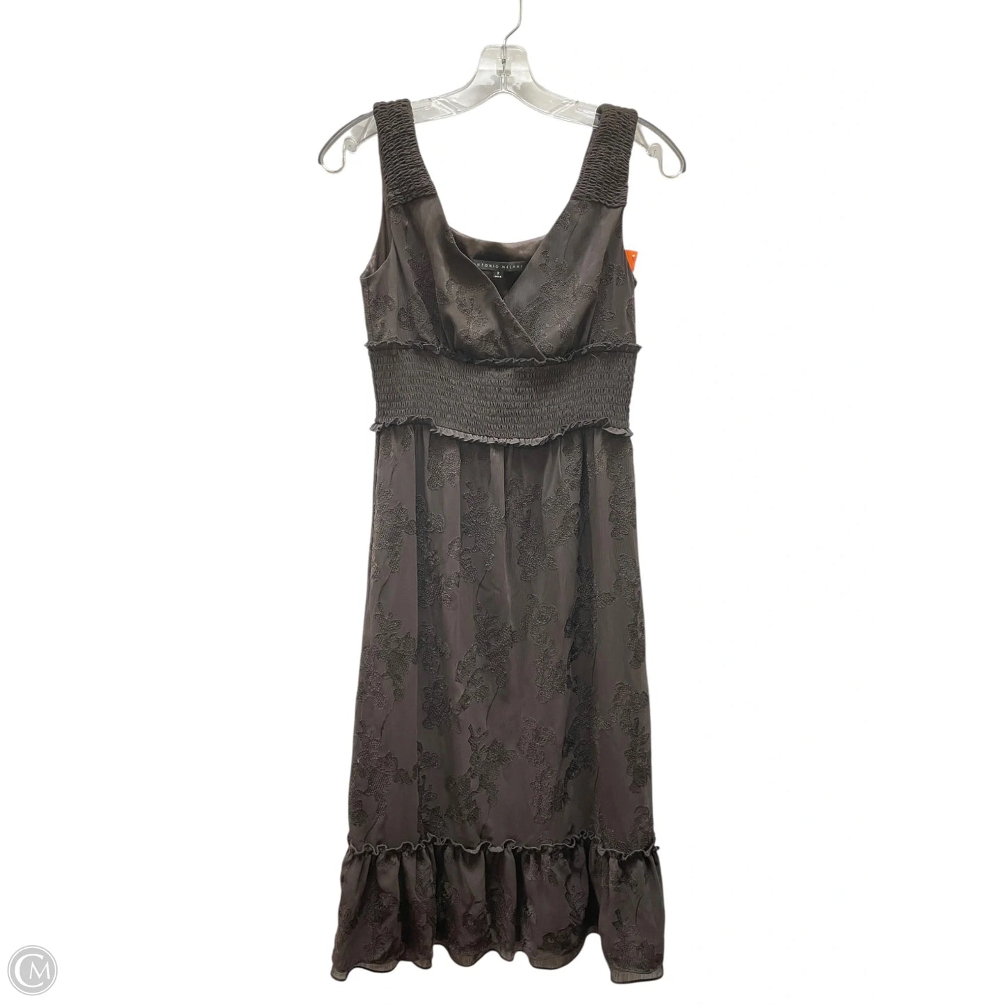 Dress Casual Midi By Antonio Melani In Brown, Size: 2