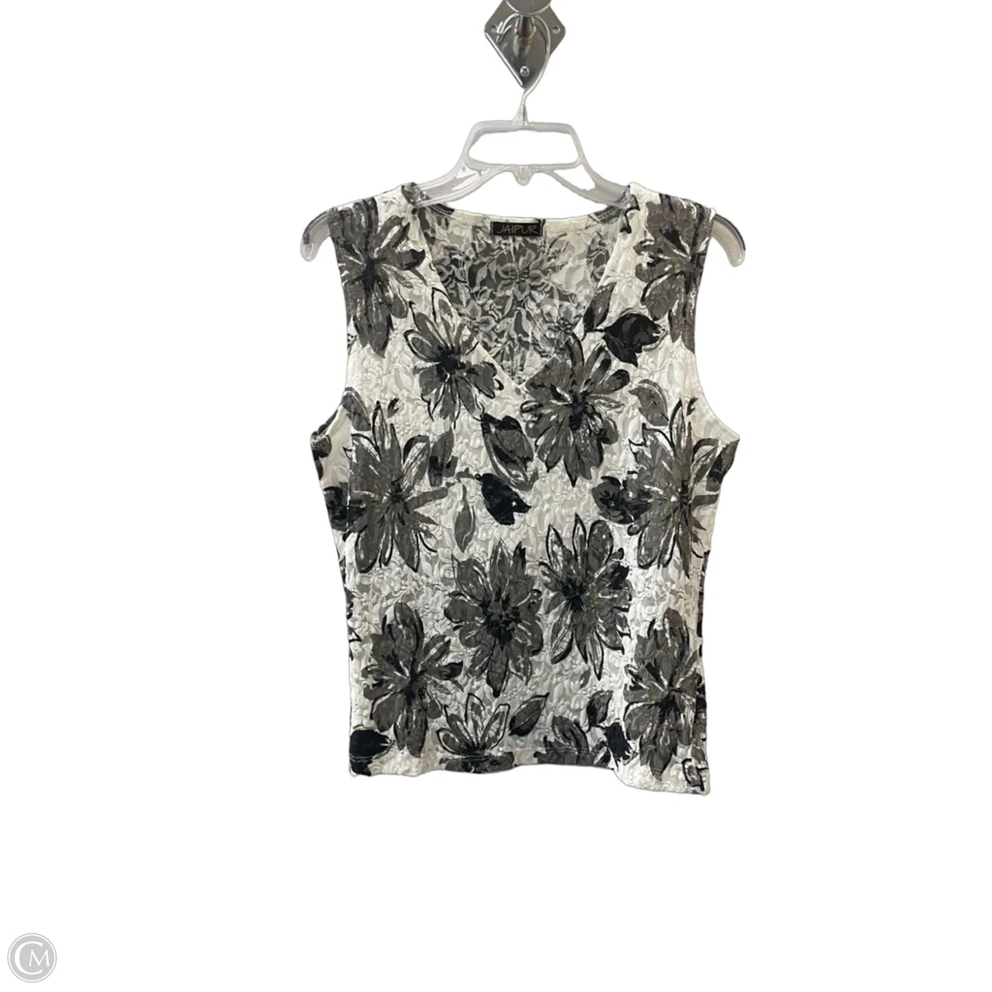 Top Sleeveless Basic By Jaipur In Grey, Size: S