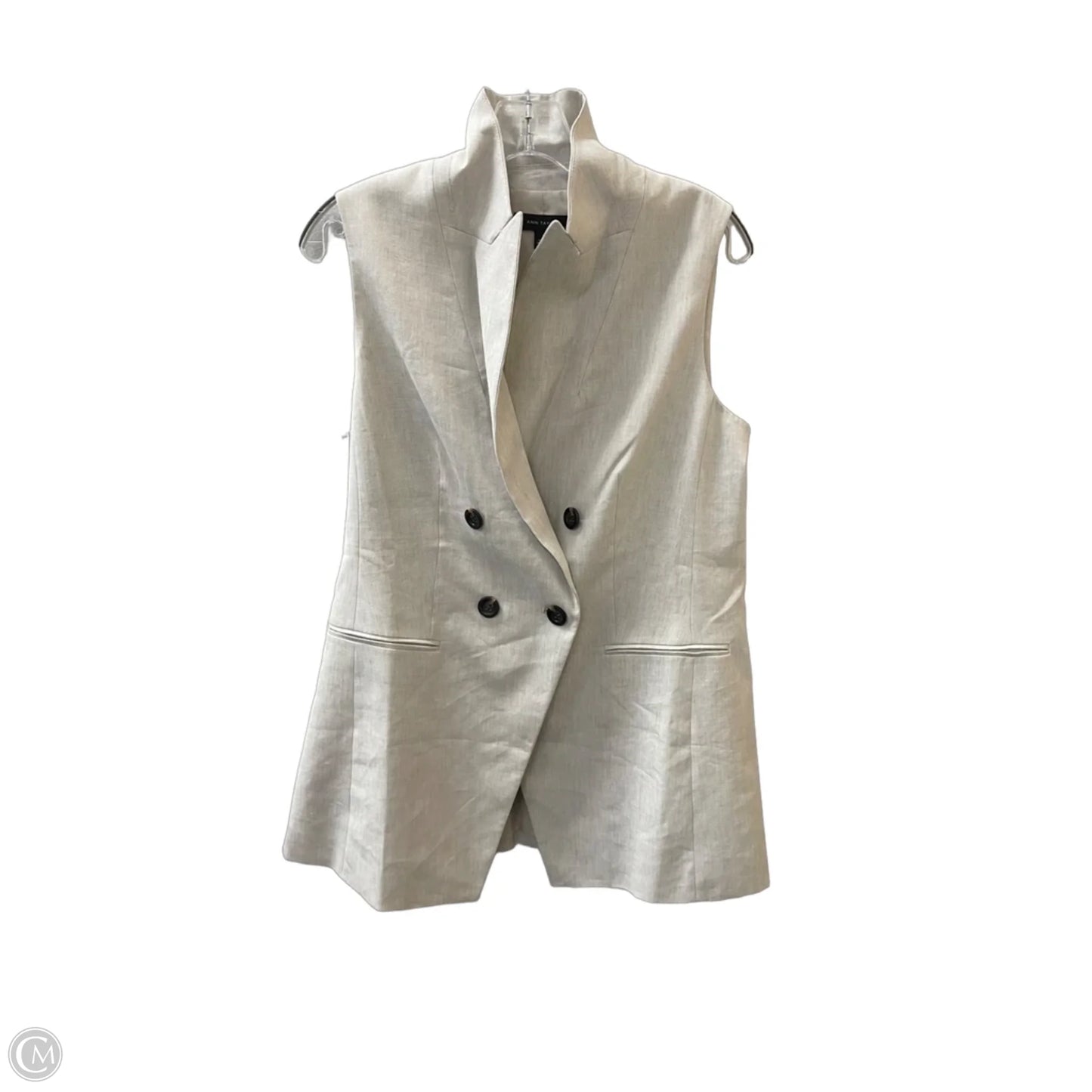 Vest Other By Ann Taylor In Cream, Size: M
