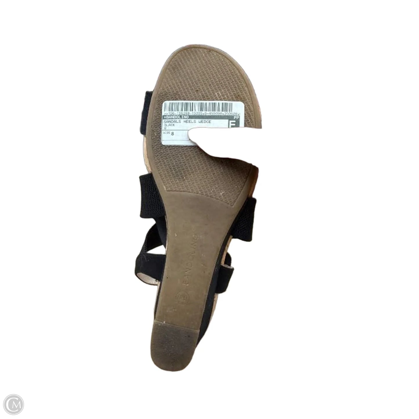 Sandals Heels Wedge By Bandolino In Black, Size: 8