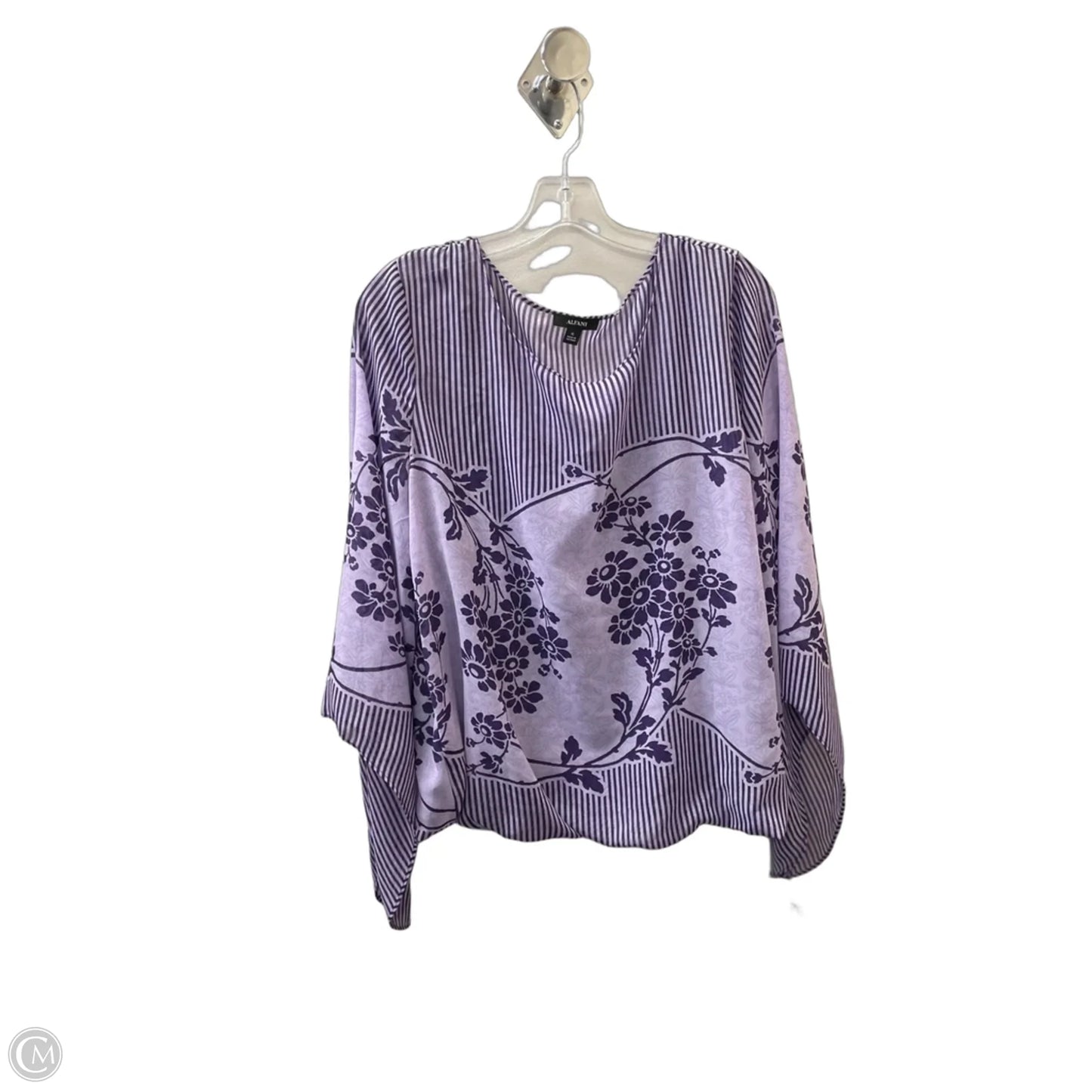 Top Long Sleeve By Alfani In Purple, Size: Xl