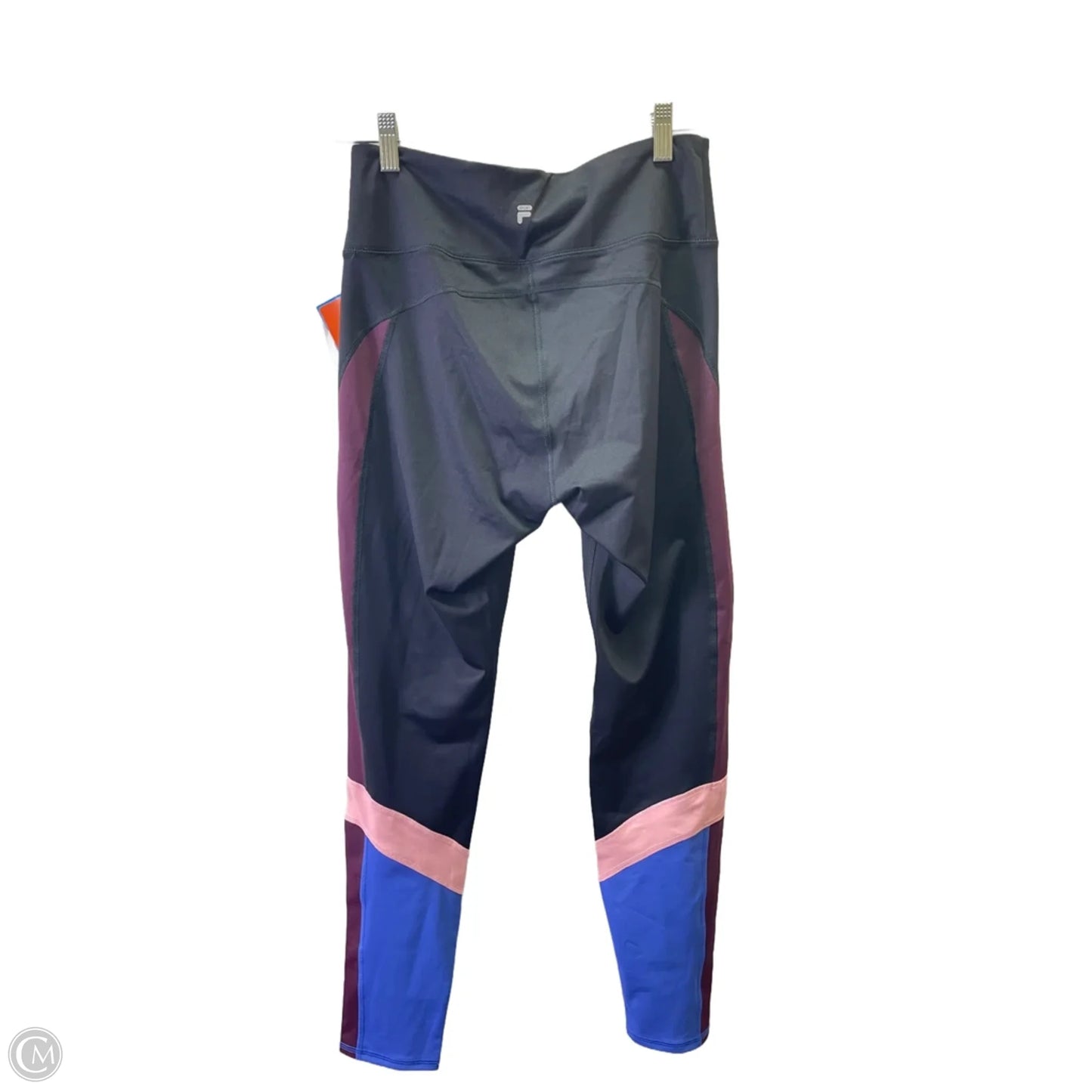 Athletic Leggings By Fila In Black, Size: L