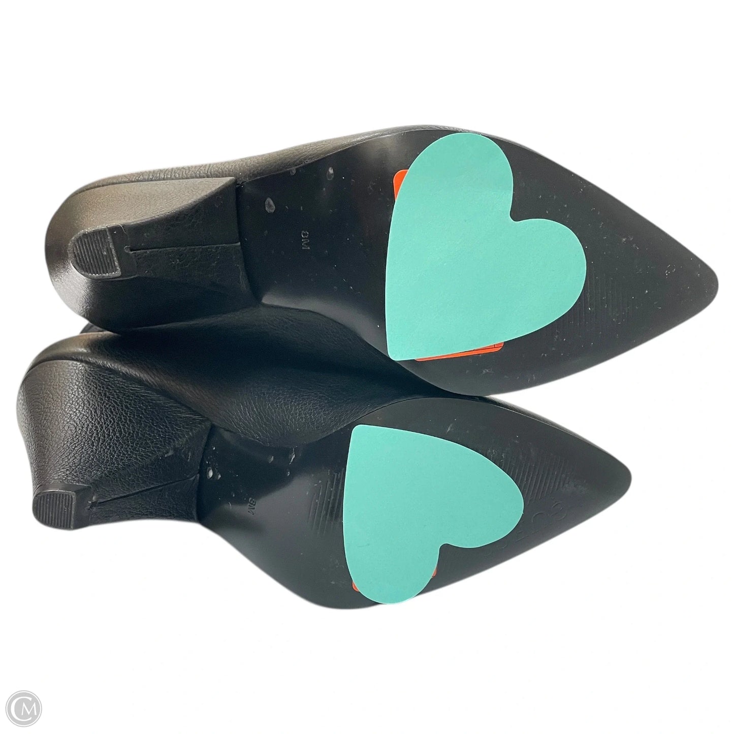 Boots Ankle Heels By Guess In Black, Size: 8