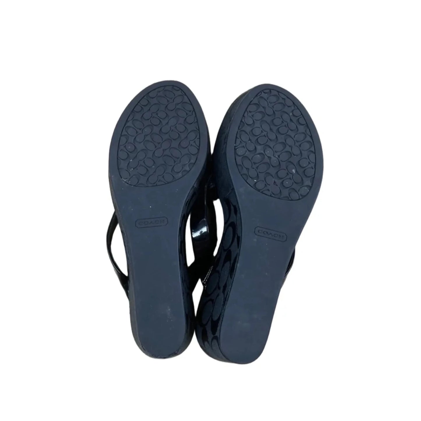 Sandals Designer By Coach In Black, Size: 7.5