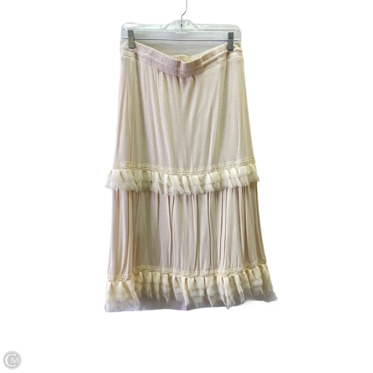 Skirt Maxi By Lapis In Beige, Size: Xl