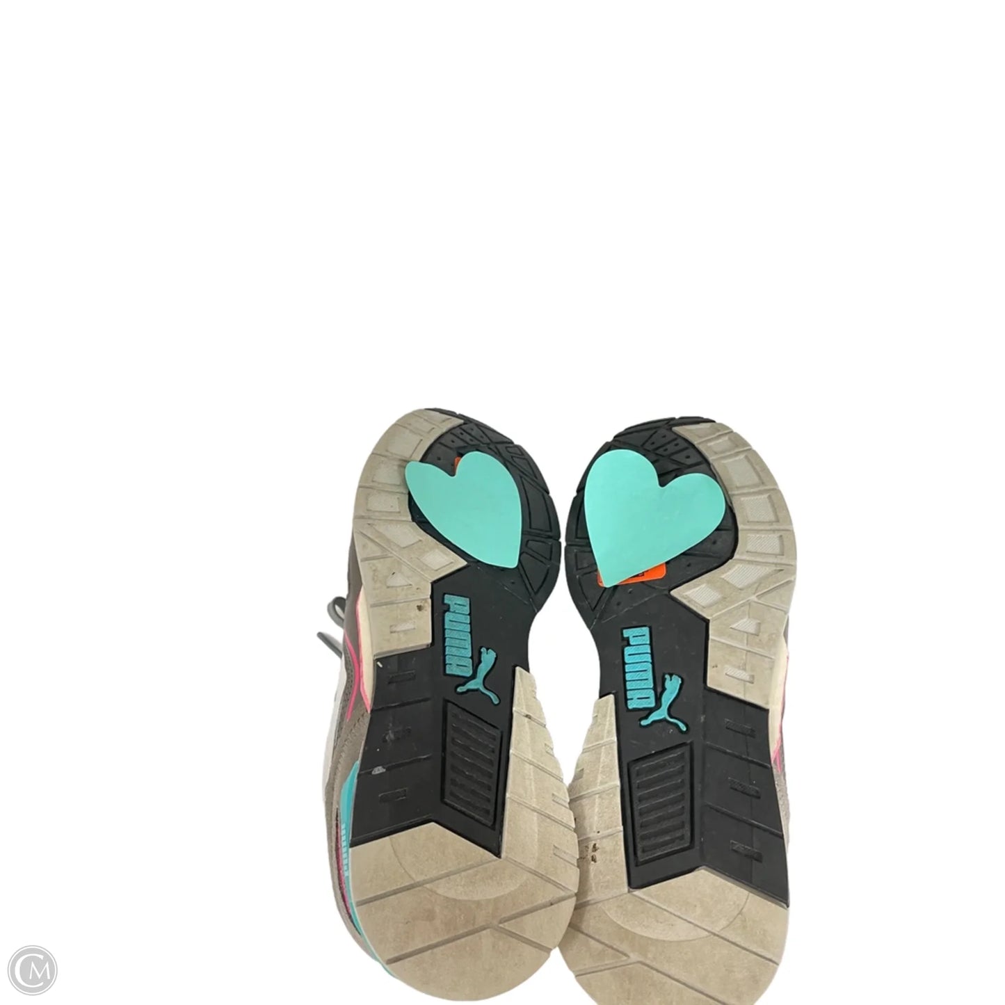 Shoes Athletic By Puma In Grey & Pink, Size: 7