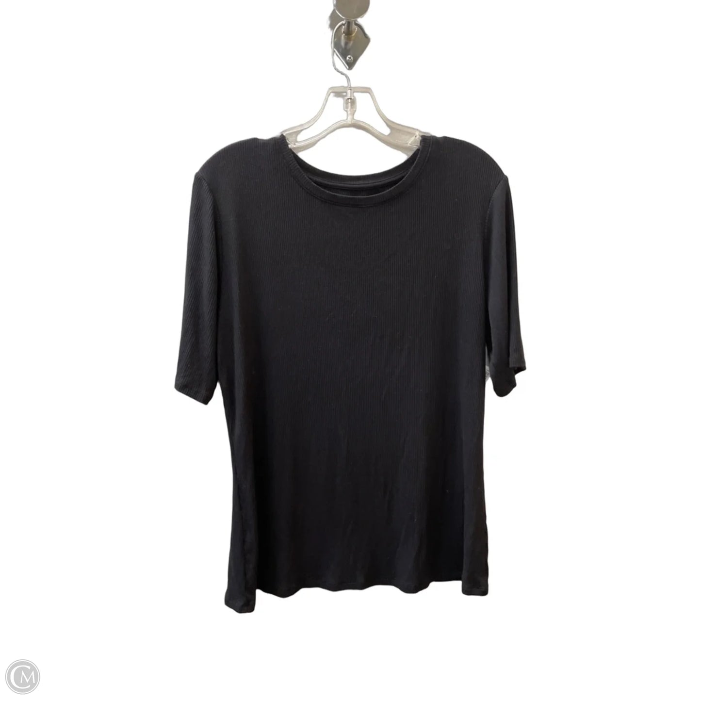 Top Short Sleeve Basic By Nine West In Black, Size: Xl