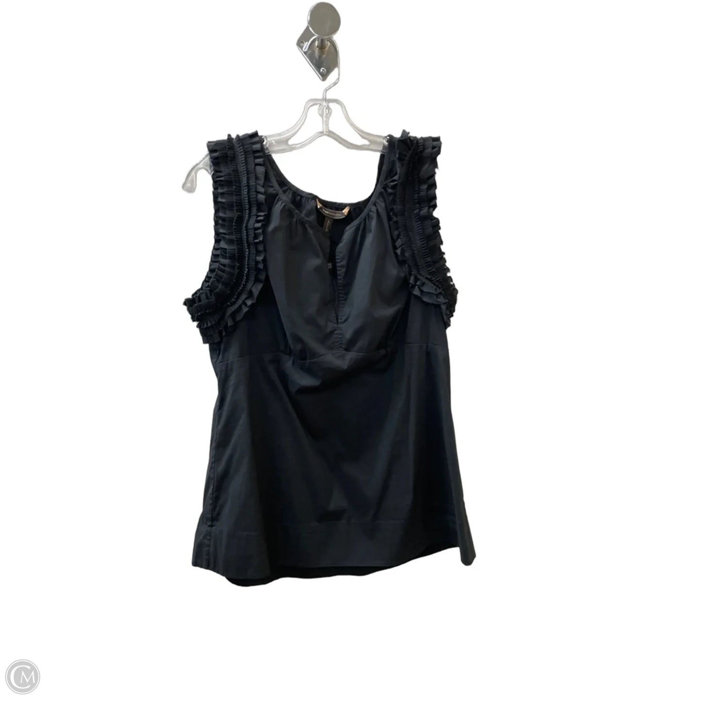 Top Sleeveless By Bcbgmaxazria In Black, Size: L