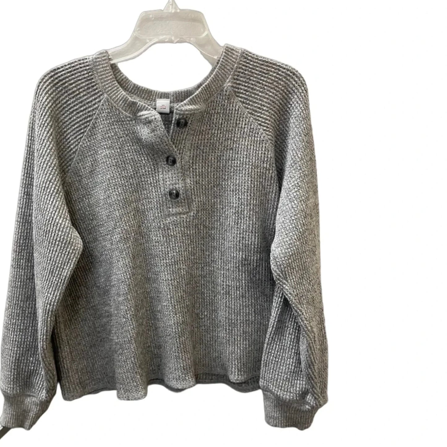 Top Long Sleeve By Old Navy In Grey, Size: L