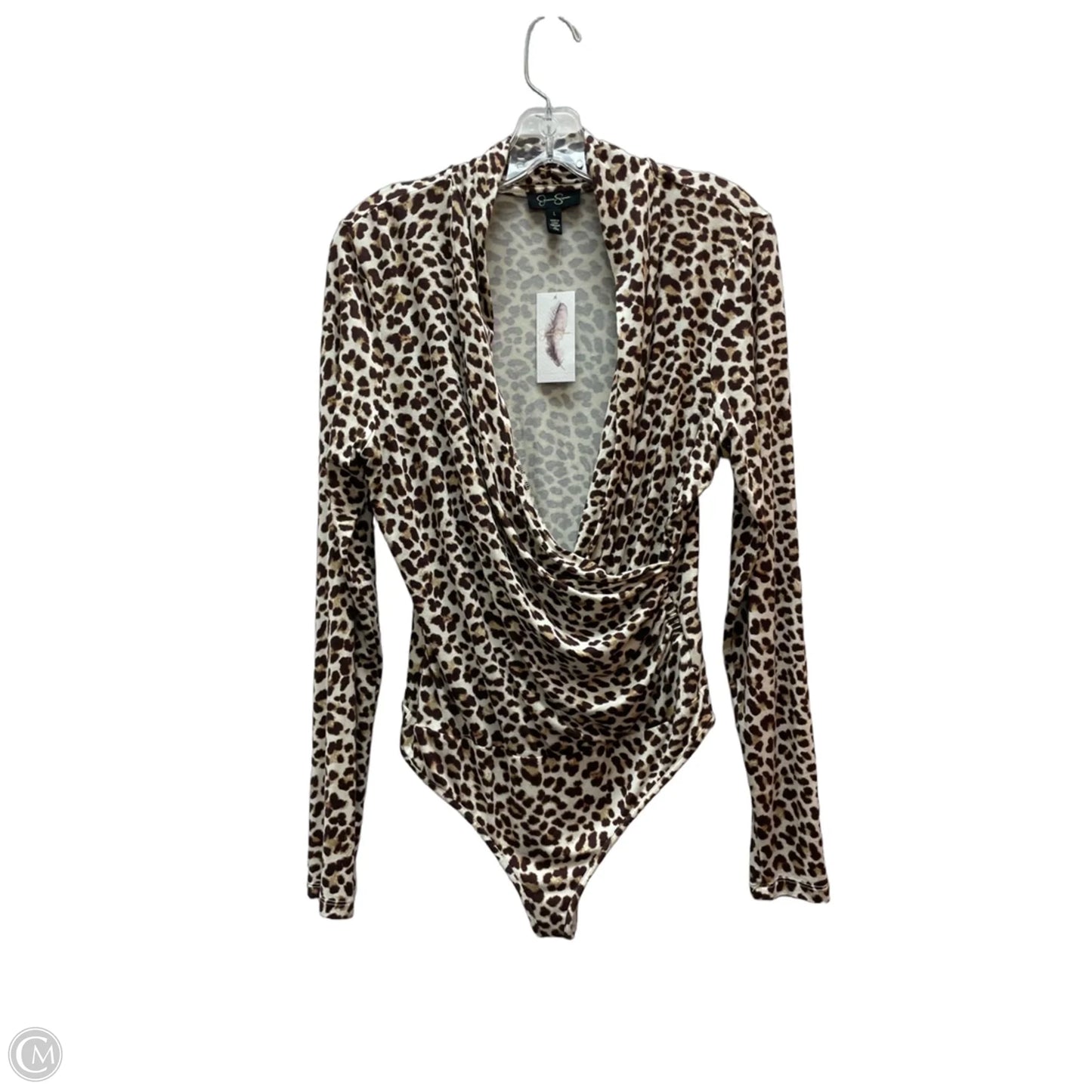 Bodysuit By Jessica Simpson In Animal Print, Size: L