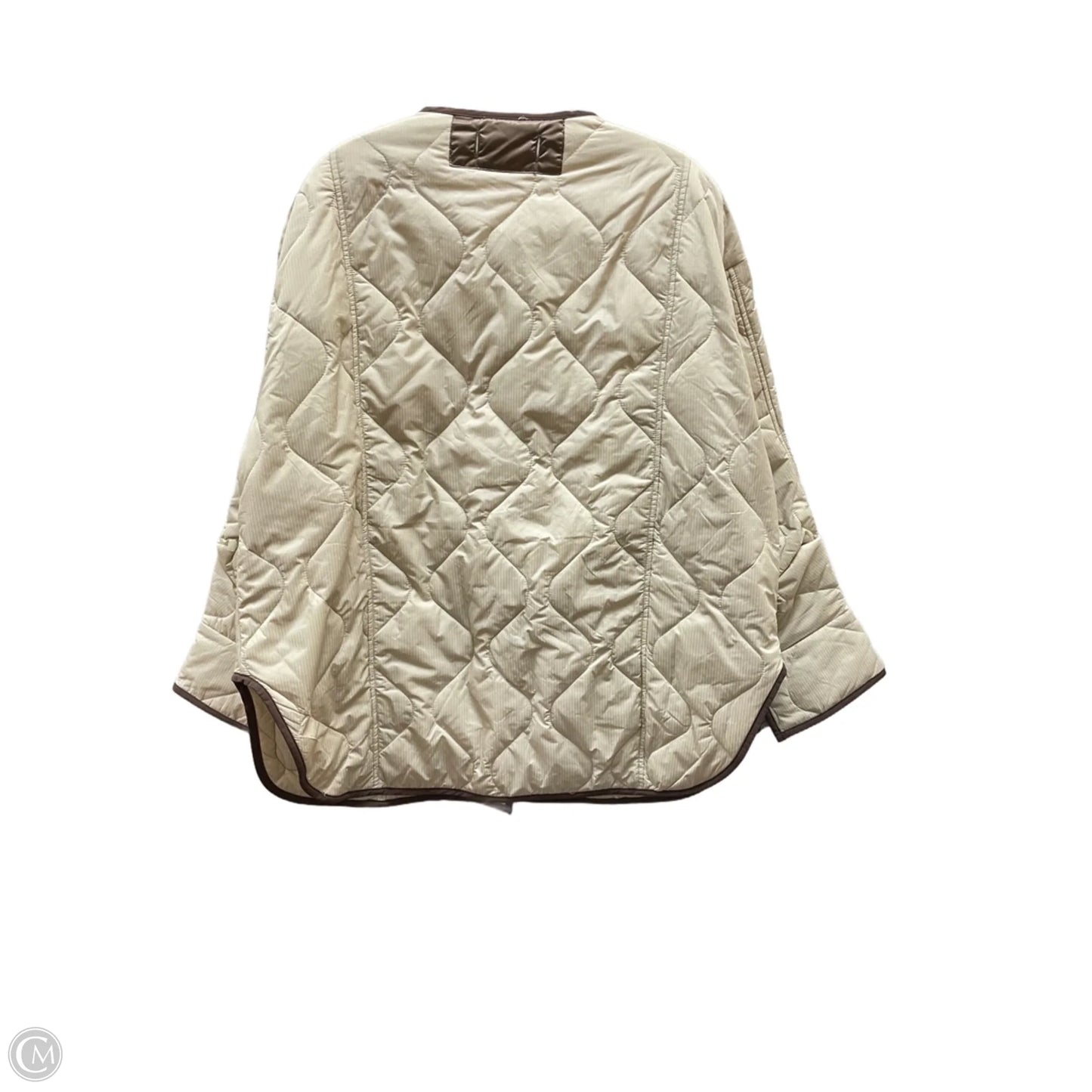 Coat Puffer & Quilted By AARON AND AMBER In Beige, Size: L