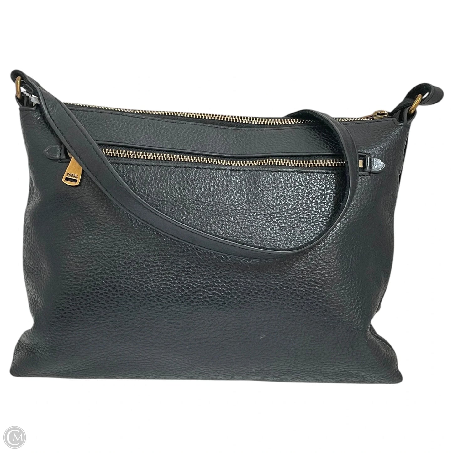 Crossbody Leather By Fossil, Size: Medium