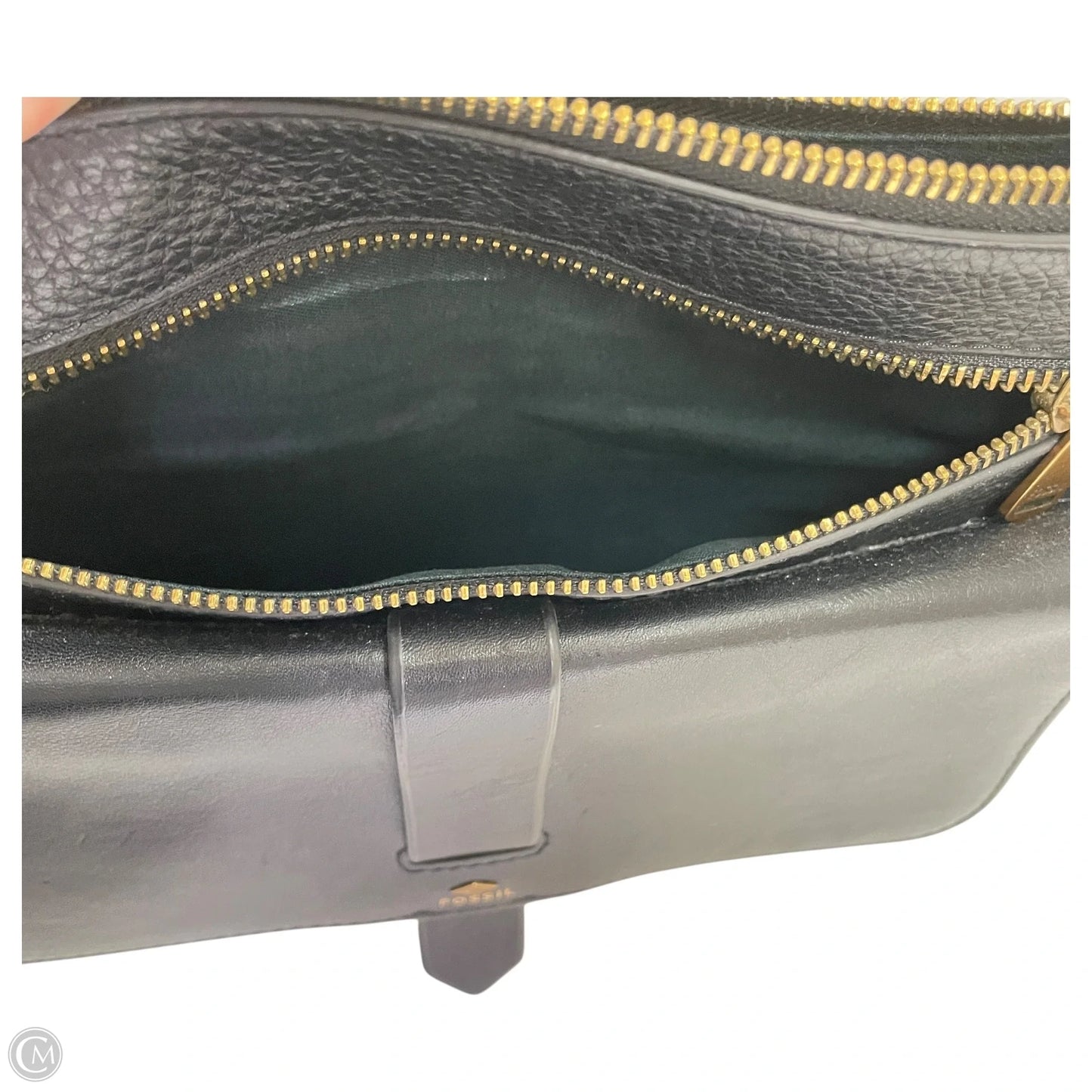 Crossbody Leather By Fossil, Size: Medium