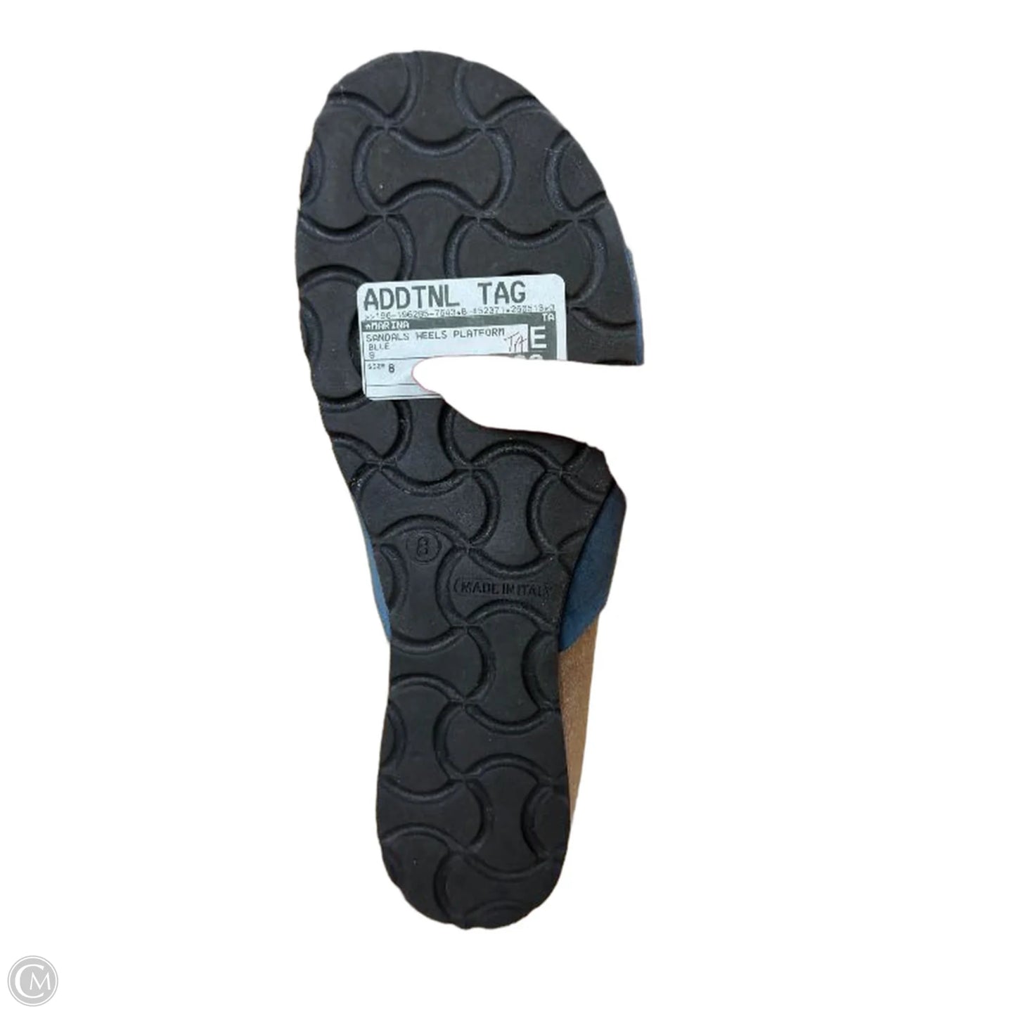 Sandals Heels Platform By Marina In Blue, Size: 8