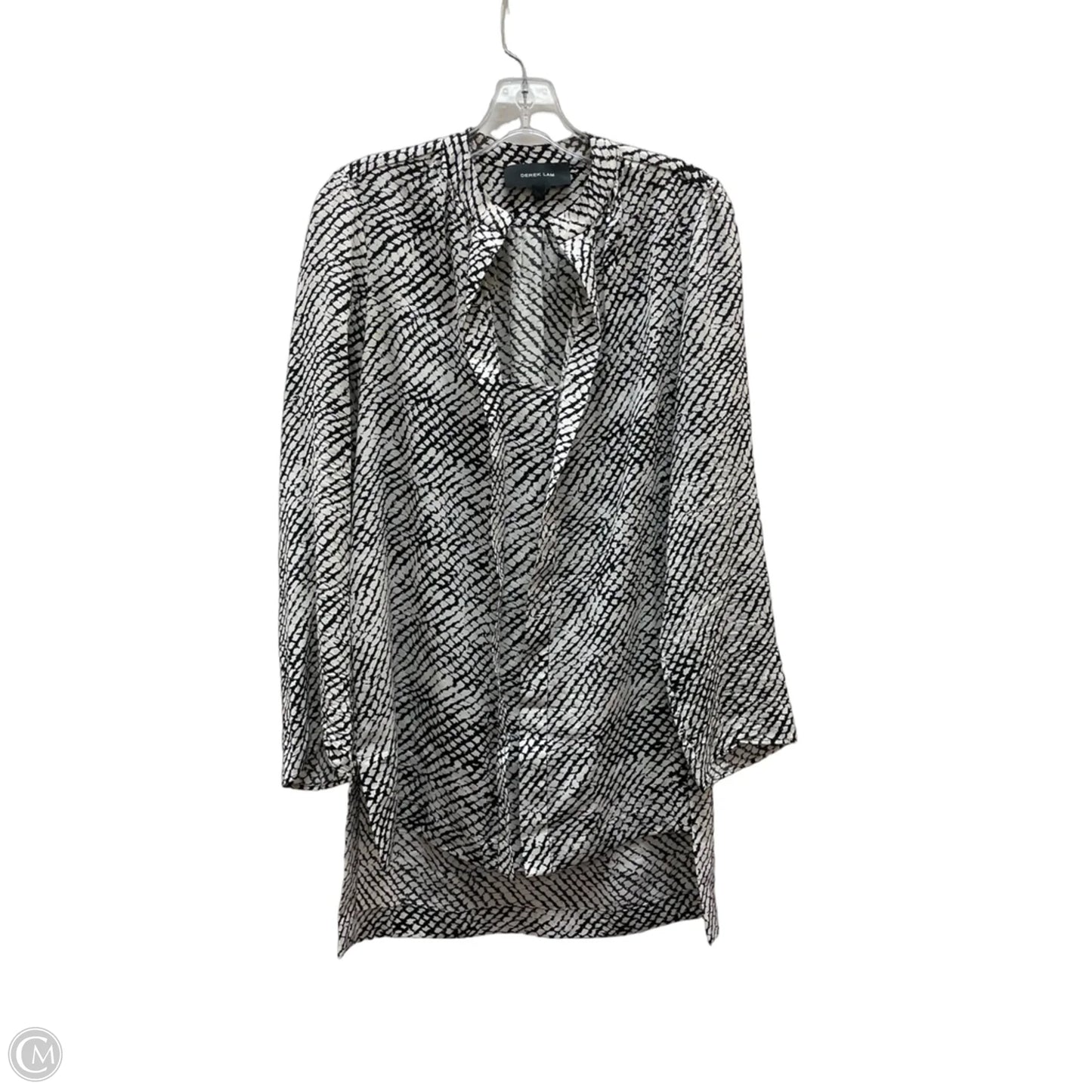 Blouse Designer By Derek Lam In Black & White, Size: Xs