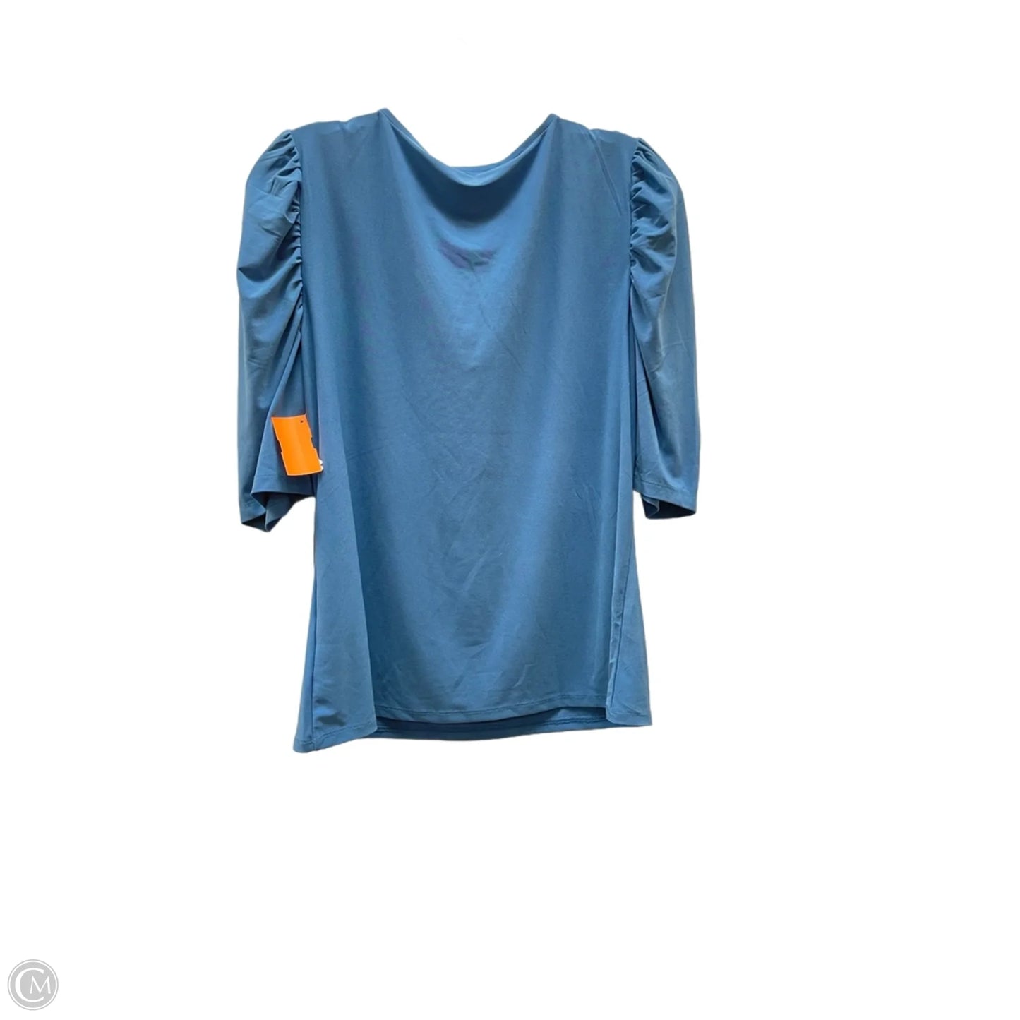 Blouse Luxury Designer By Burberry In Blue, Size: S