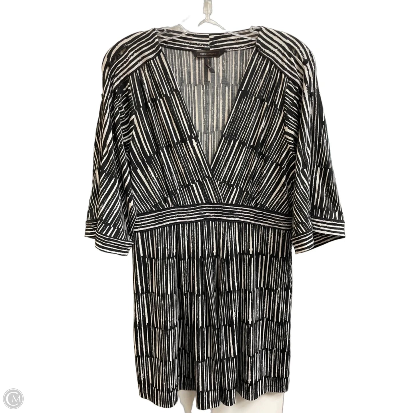 Dress Casual Midi By Bcbgmaxazria In Black, Size: L