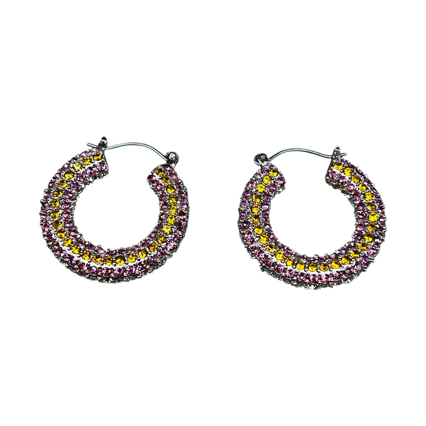 Earrings Hoop By Cme In Pink & Gold