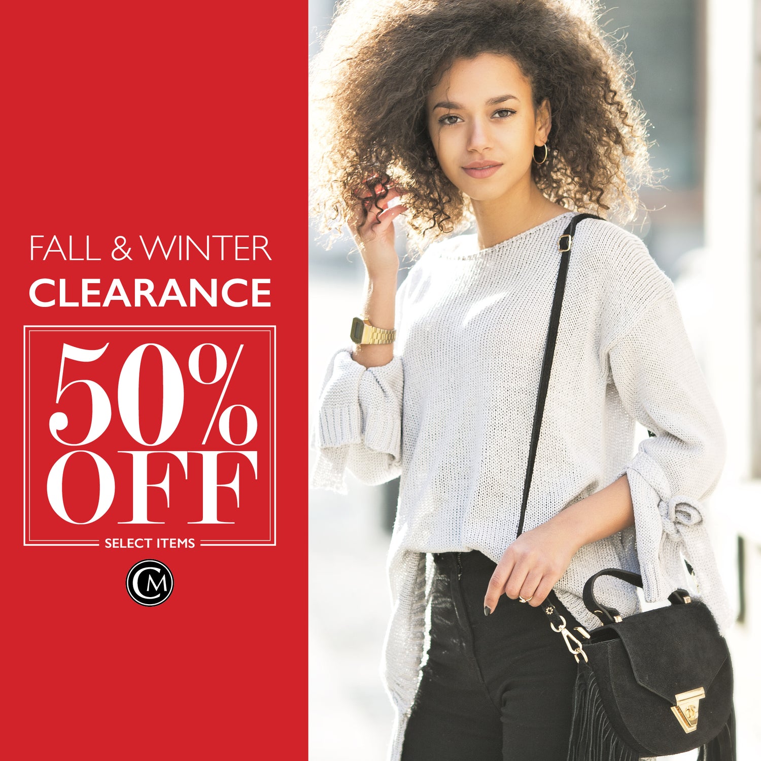 50% off fall & winter clearance