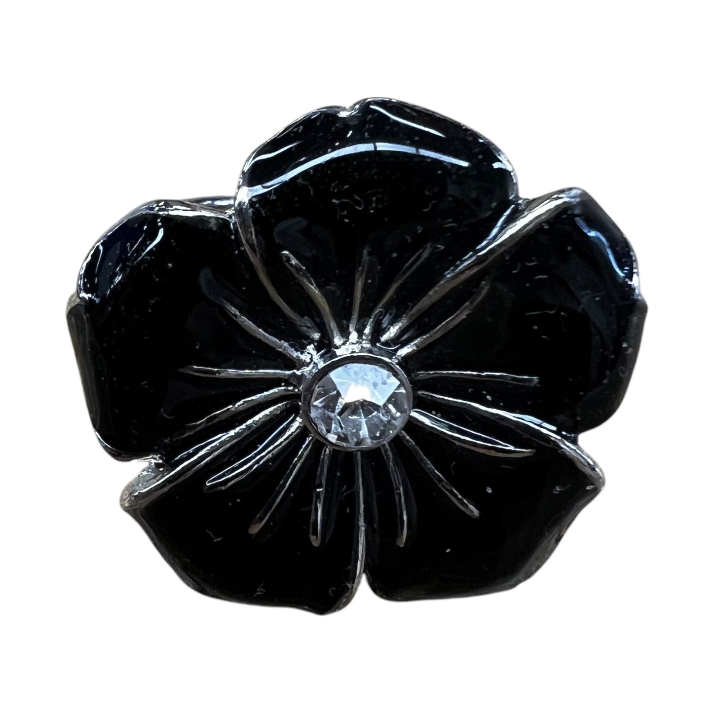 Ring Statement In Black & Silver