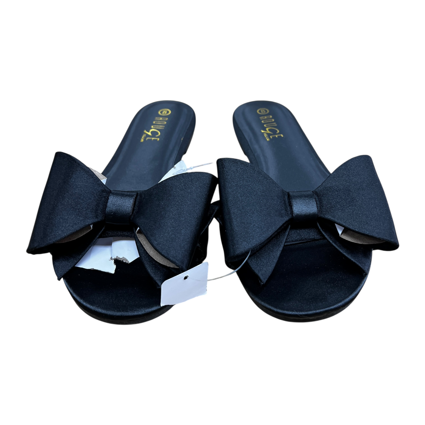 Sandals Flats By Rouge In Black, Size:8
