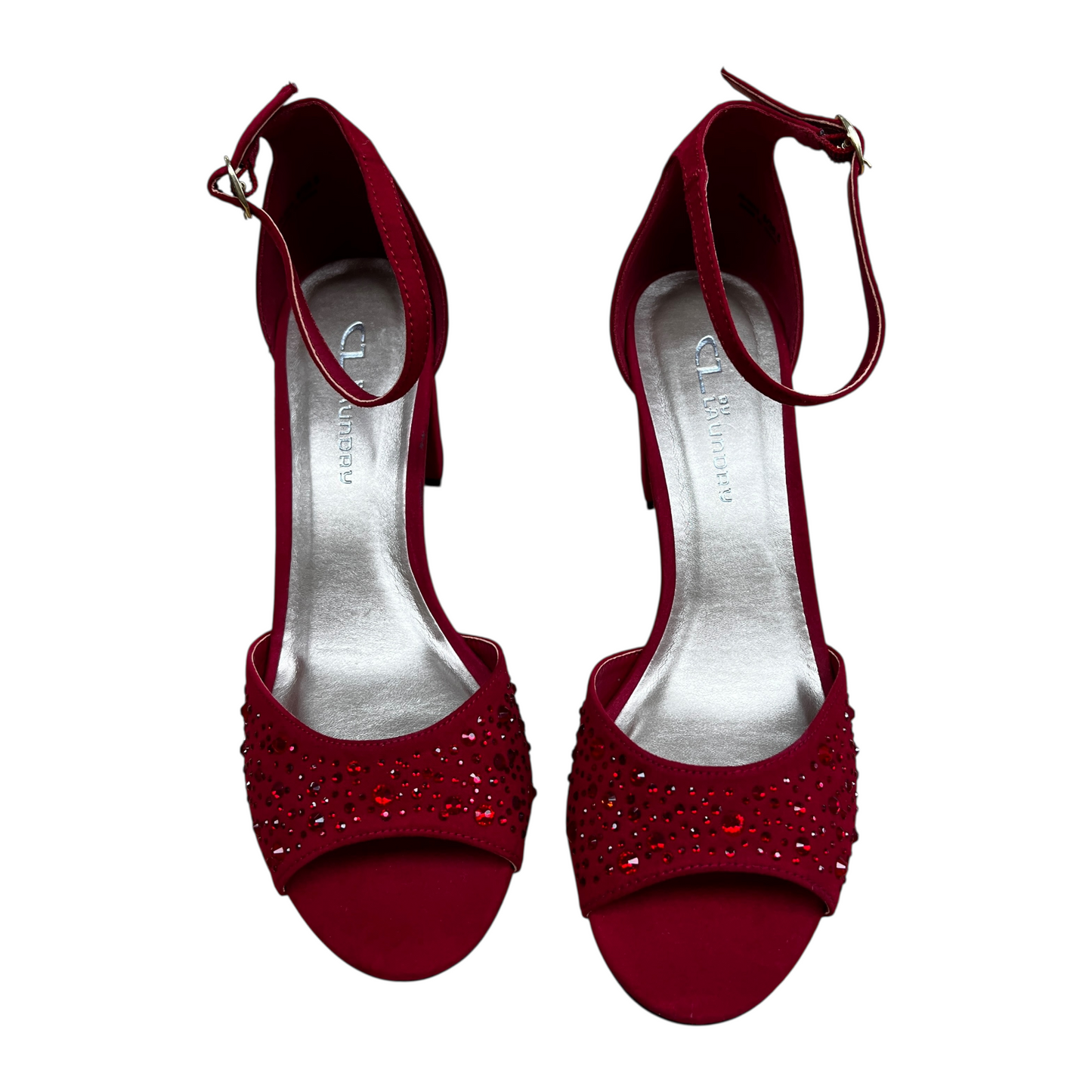 Sandals Heels Block By Cl By Chinese Laundry In Red, Size:8