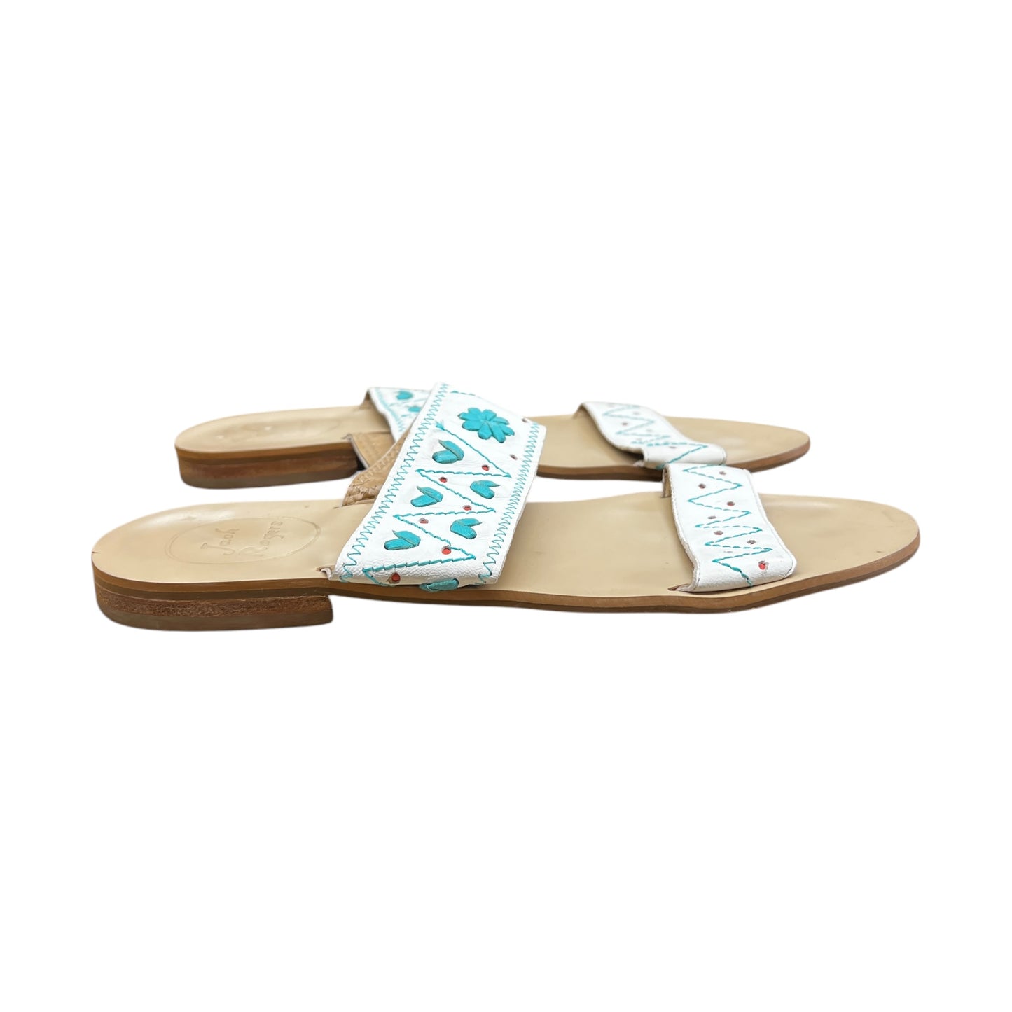 Shoes Flats By Jack Rogers In White, Size:9