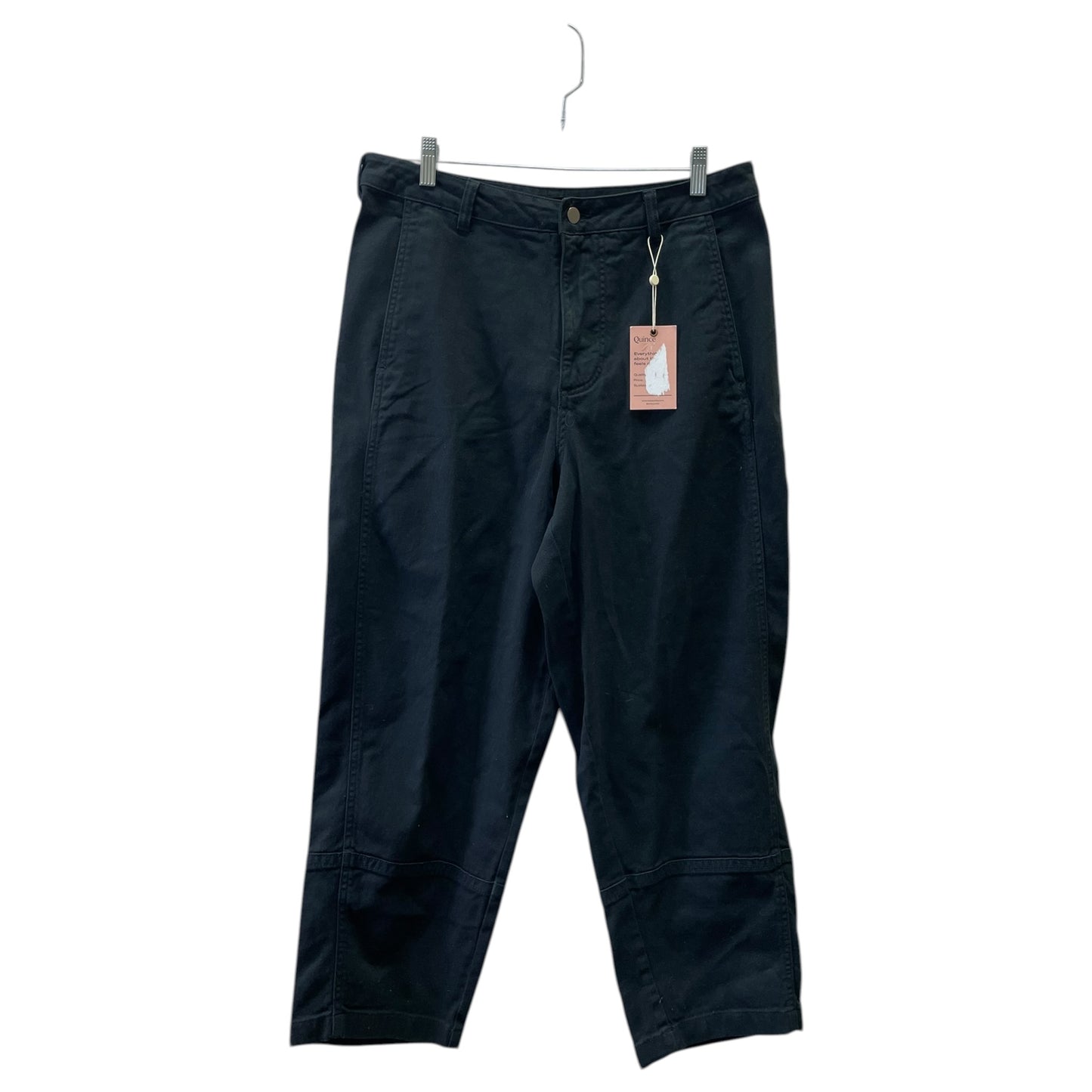 Jeans Straight By Quince In Black Denim, Size:12