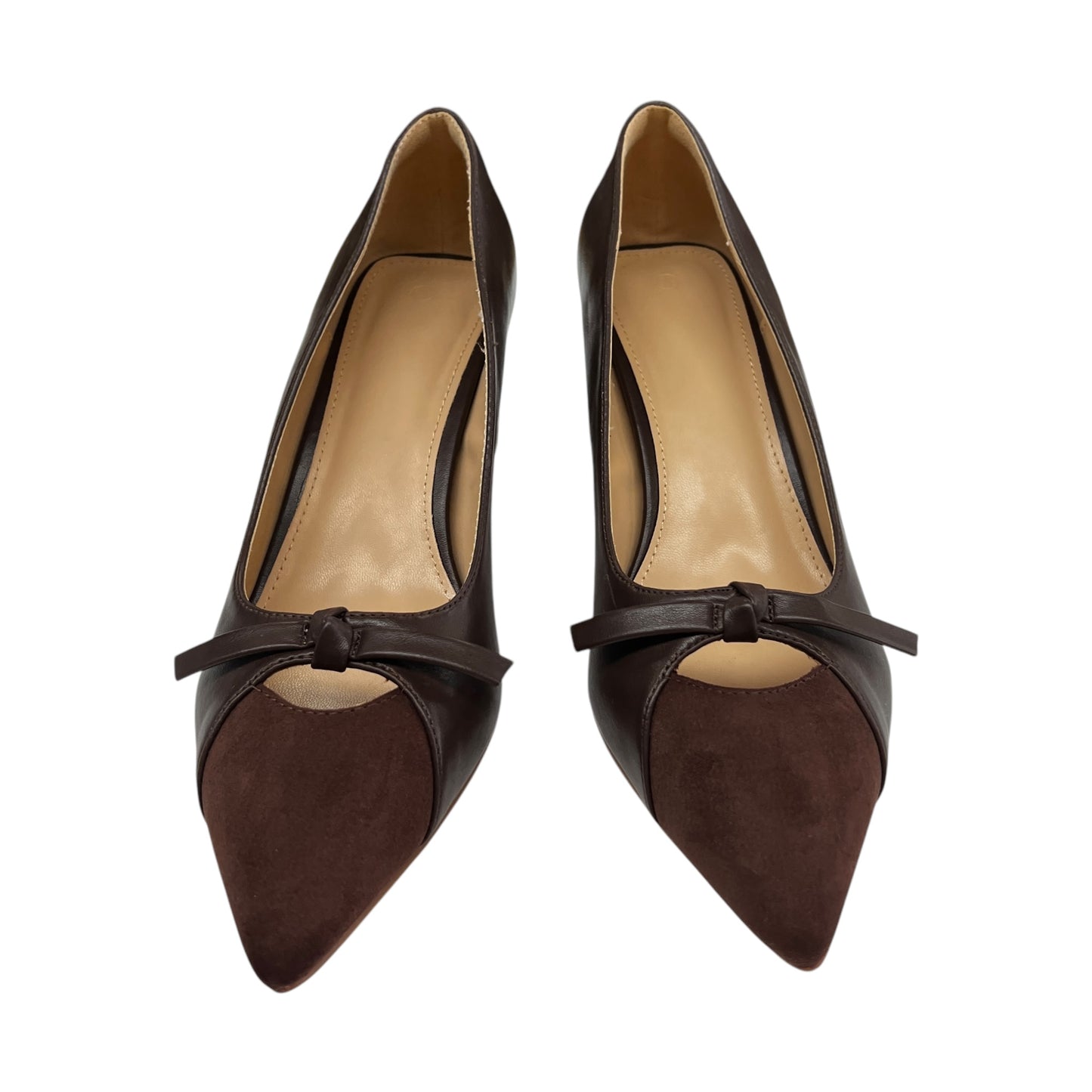 Shoes Heels Block By Cme In Brown, Size:9.5