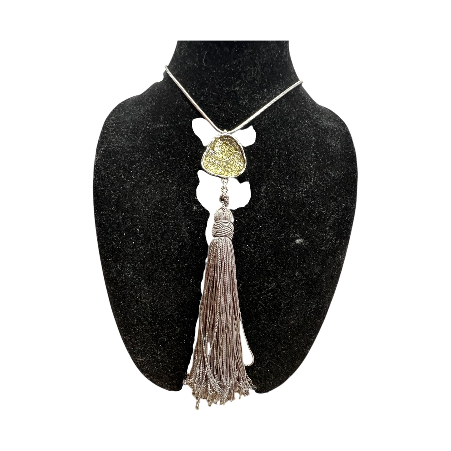 Necklace Pendant By Chicos In Silver