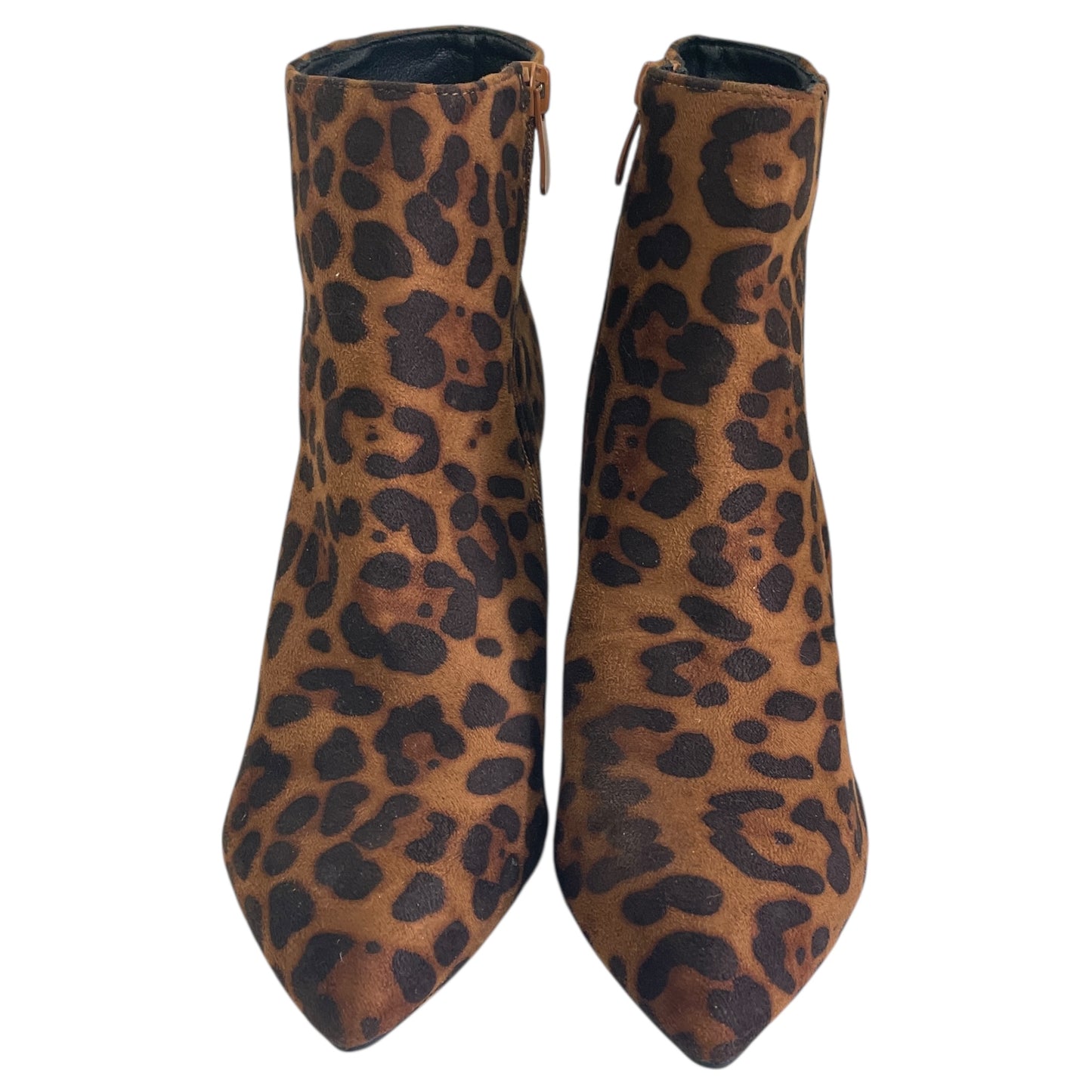 BOOTS ANKLE HEELS by Dream Pairs In ANIMAL PRINT, Size: 7.5