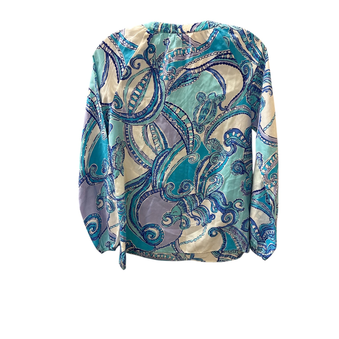 Top Ls Designer By Lilly Pulitzer In Aqua, Size:Xxs