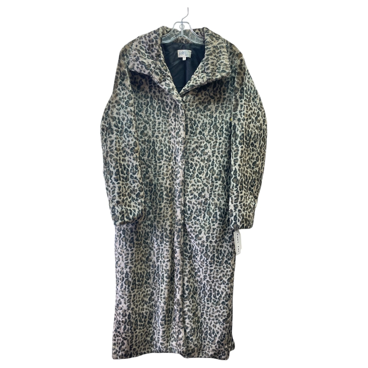 Coat Faux Fur & Sherpa By Jolt In Animal Print, Size:M