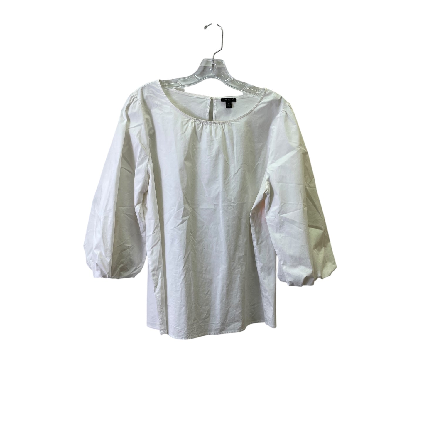 TOP 3/4 SLEEVE by ANN TAYLOR In WHITE, Size: XL