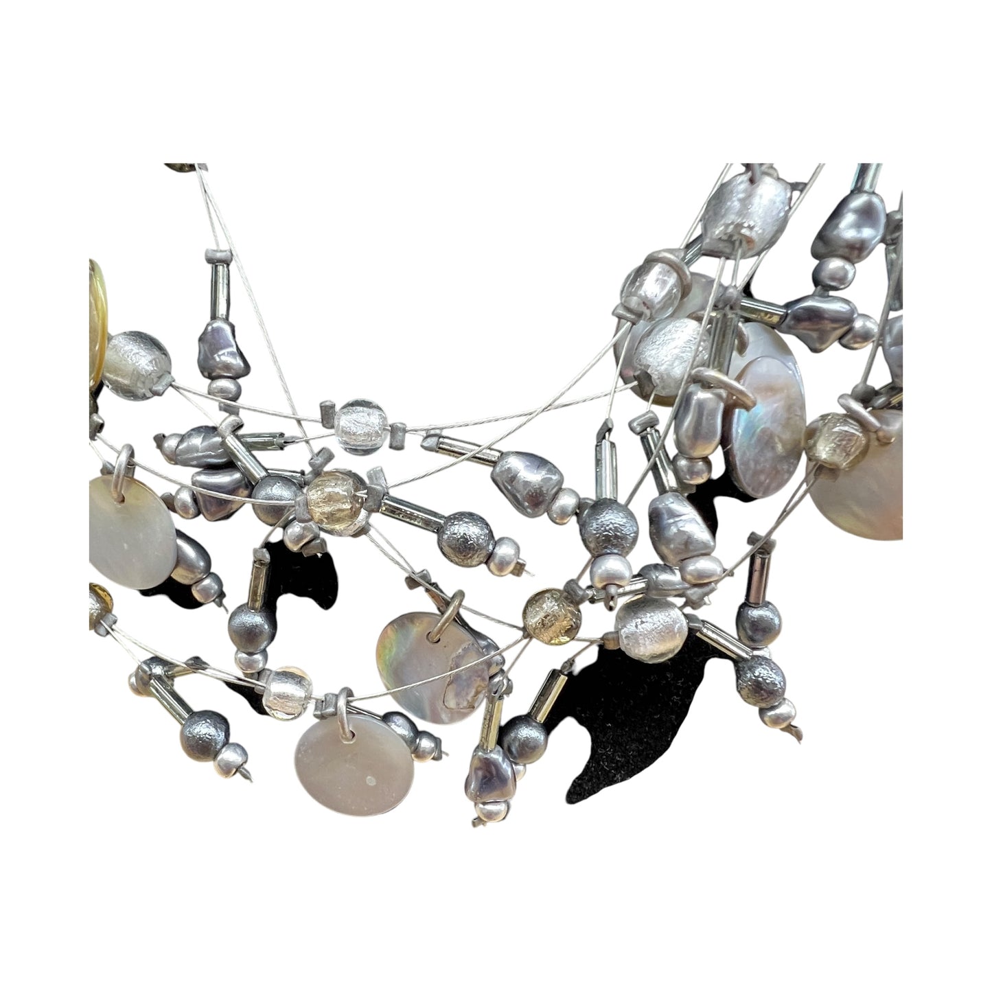 Necklace Layered By chicos In Grey & Silver
