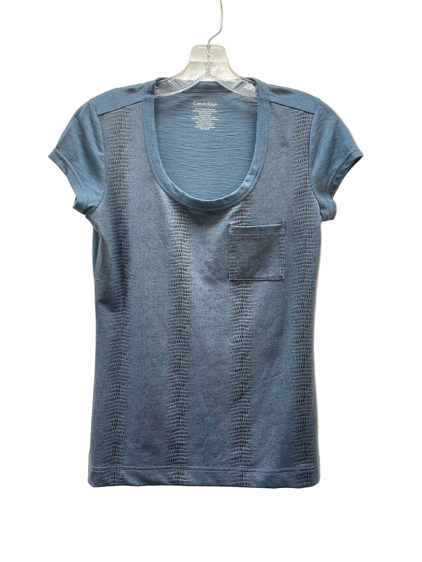 Top Ss Basic By Calvin Klein In Animal Print, Size:Xs