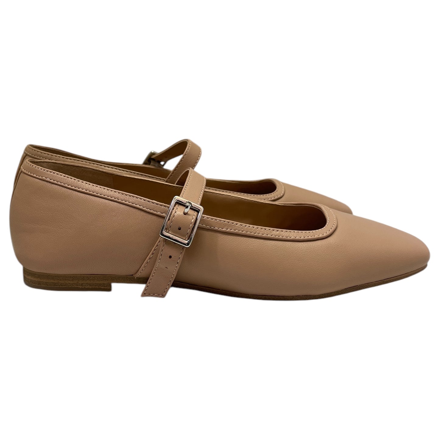 Shoes Flats By Calvin Klein In Tan, Size:6.5