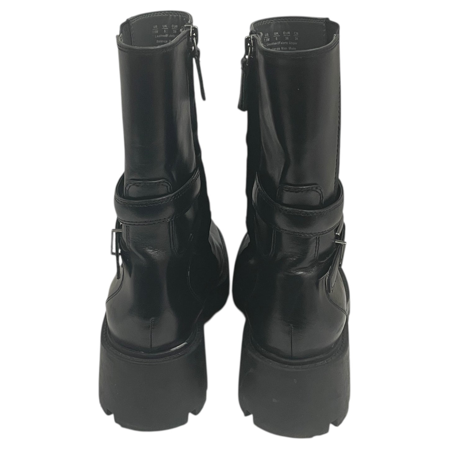 Boots Combat By SARTO In Black, Size:7.5