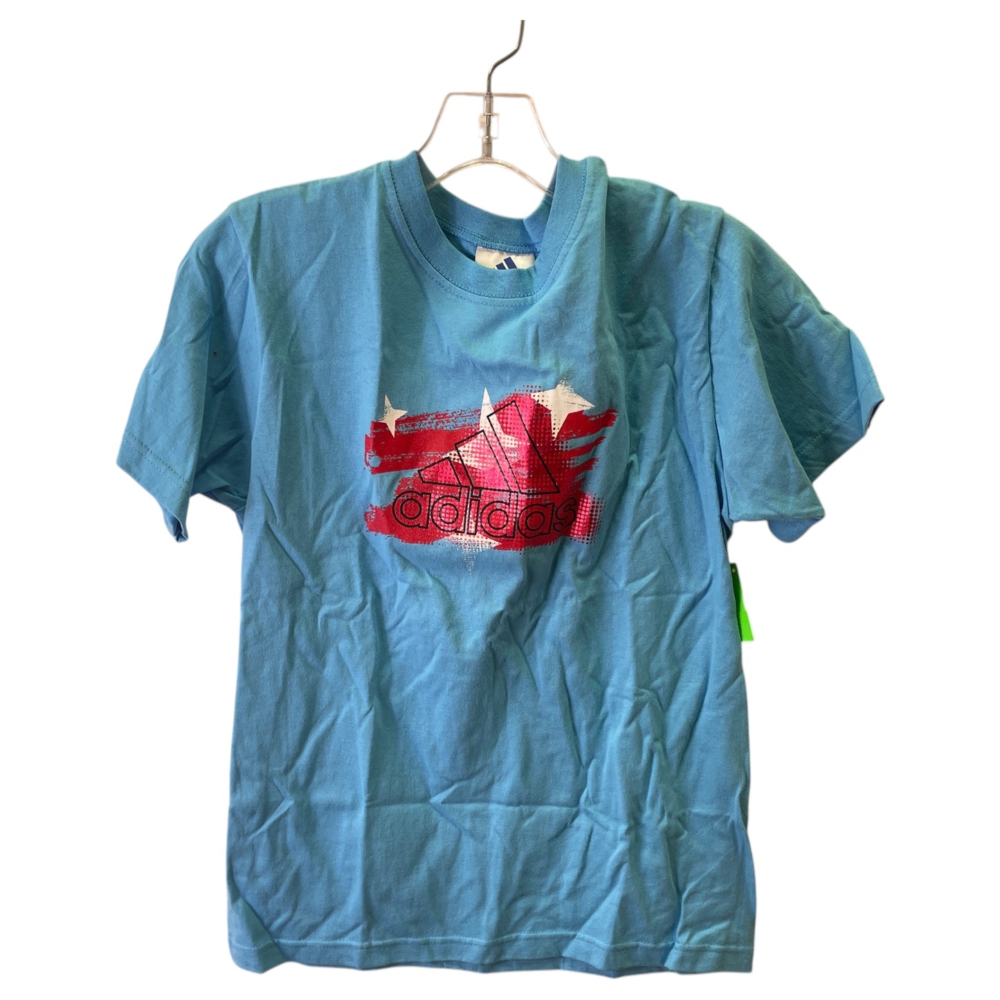 Athletic Top Ss By Adidas In Blue, Size:S