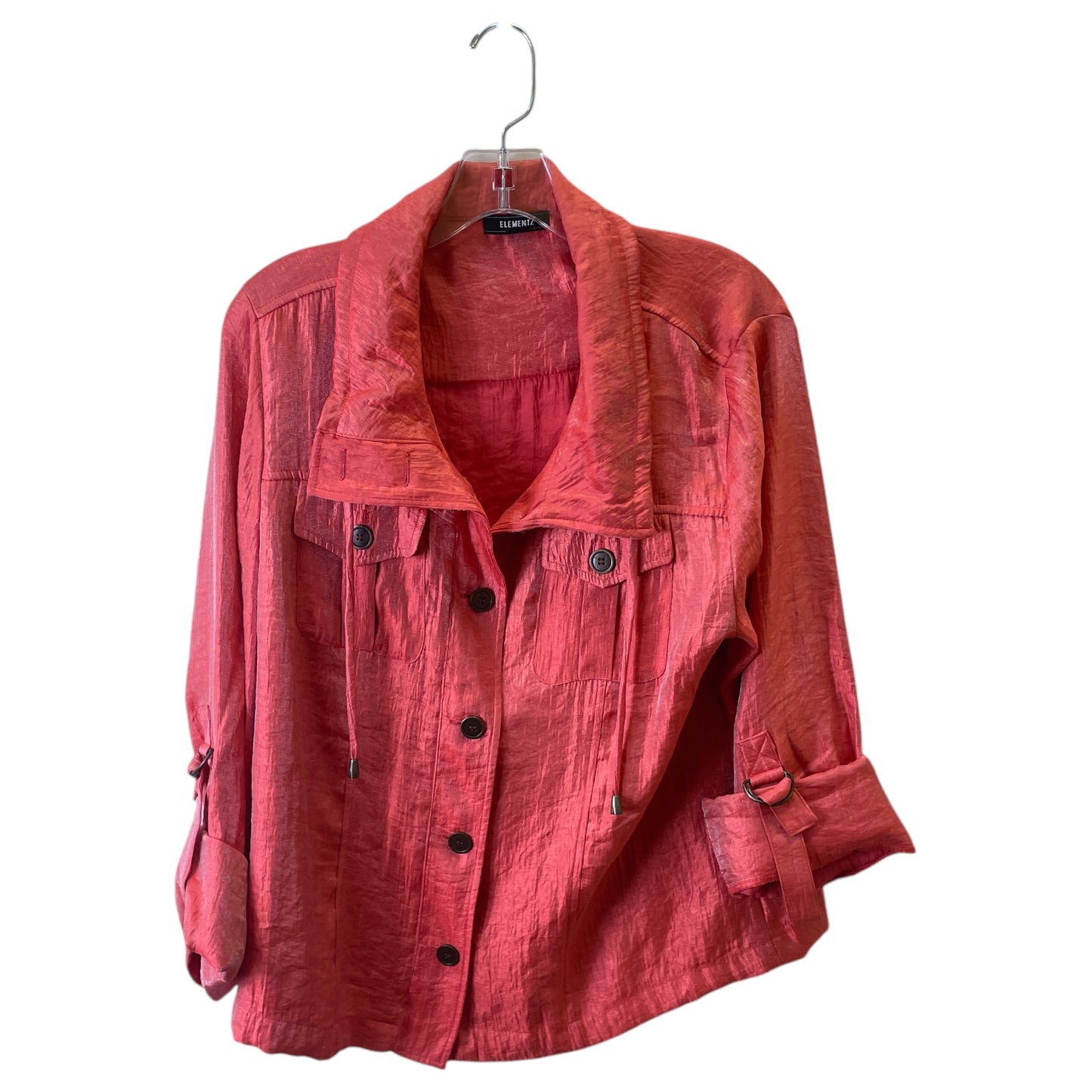 Top Ls By Elementz In Coral, Size:L