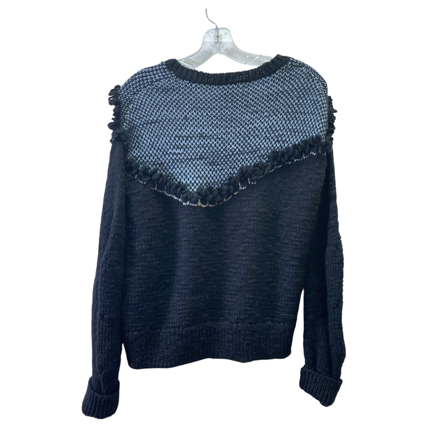 Sweater By Where Mountains Meet In Black & Blue, Size:M