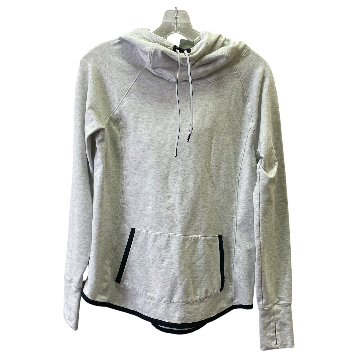 Athletic Sweatshirt Hoodie By Athleta In Grey, Size:M