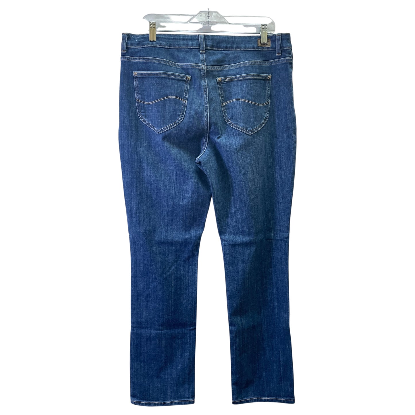 Jeans Straight By Lee In Blue, Size:14