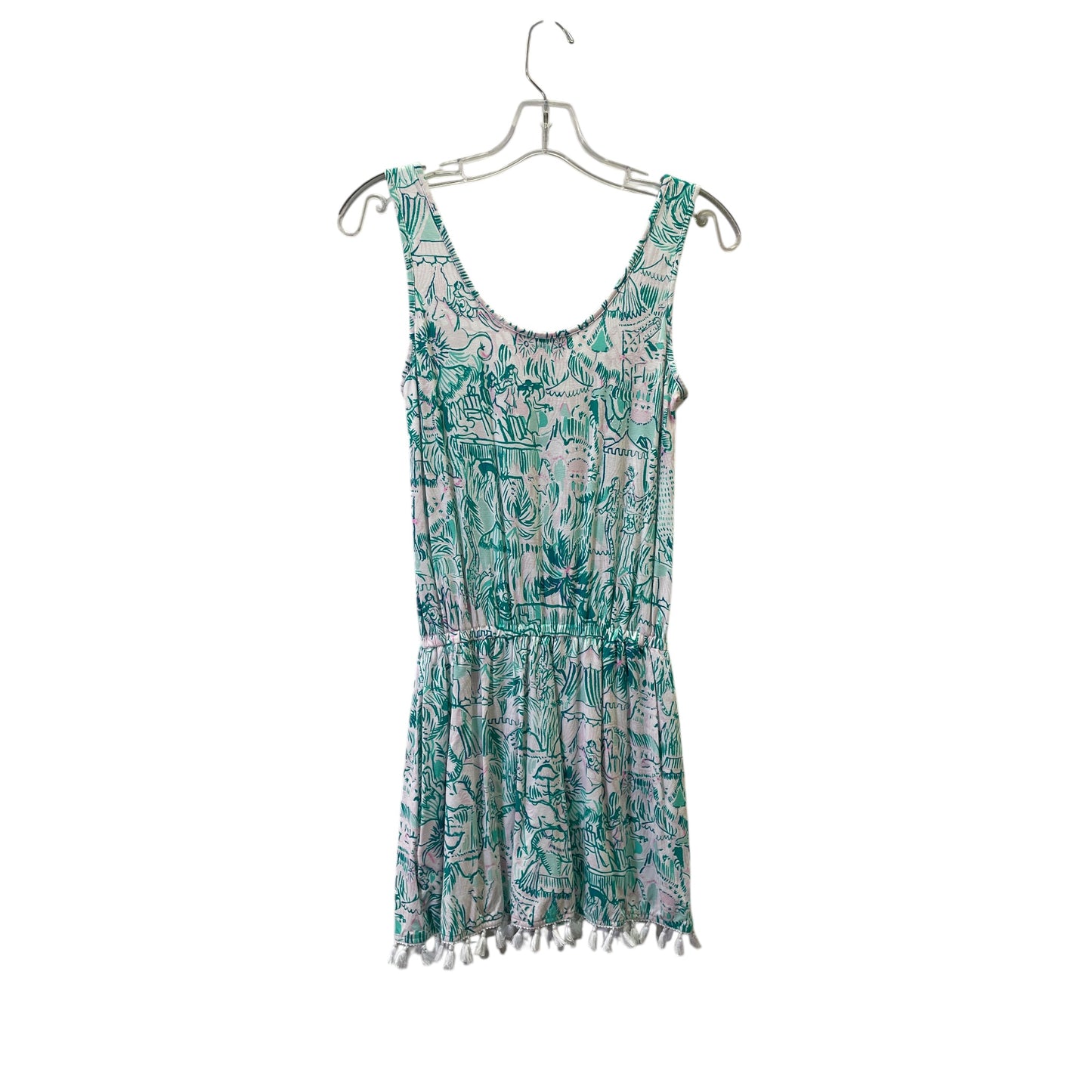 Romper Designer By Lilly Pulitzer In Green, Size:Xs