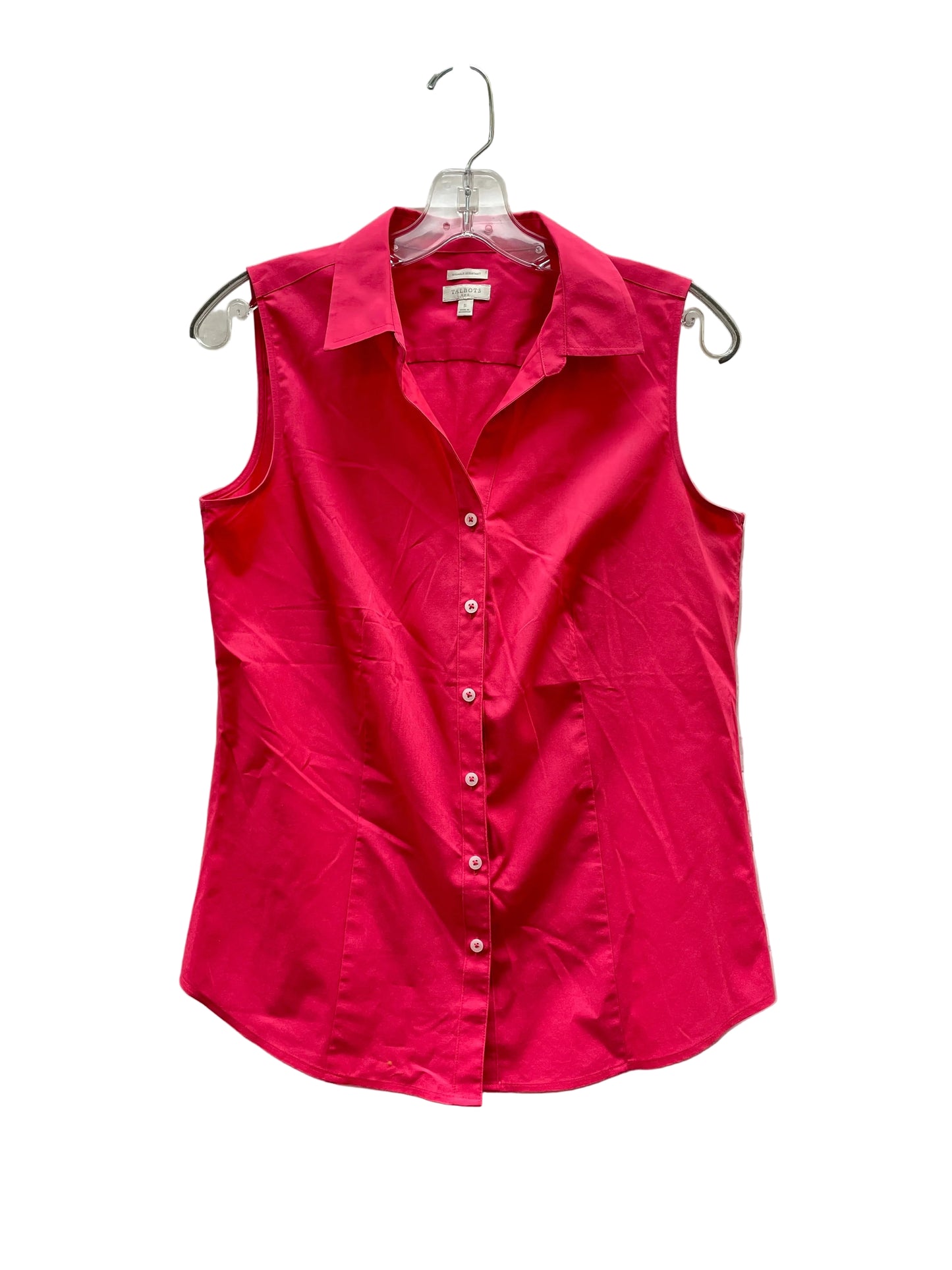 Top Sleeveless Basic By Talbots In Pink, Size:S