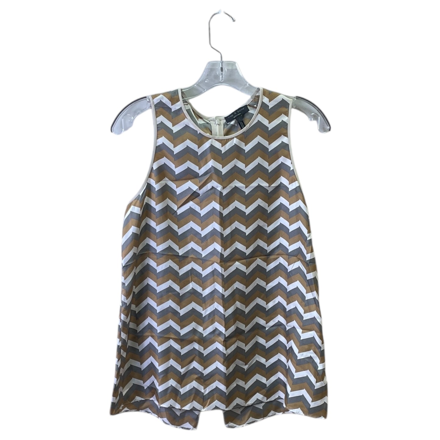 Top Sleeveless By Rag And Bone In Grey & Tan, Size:S